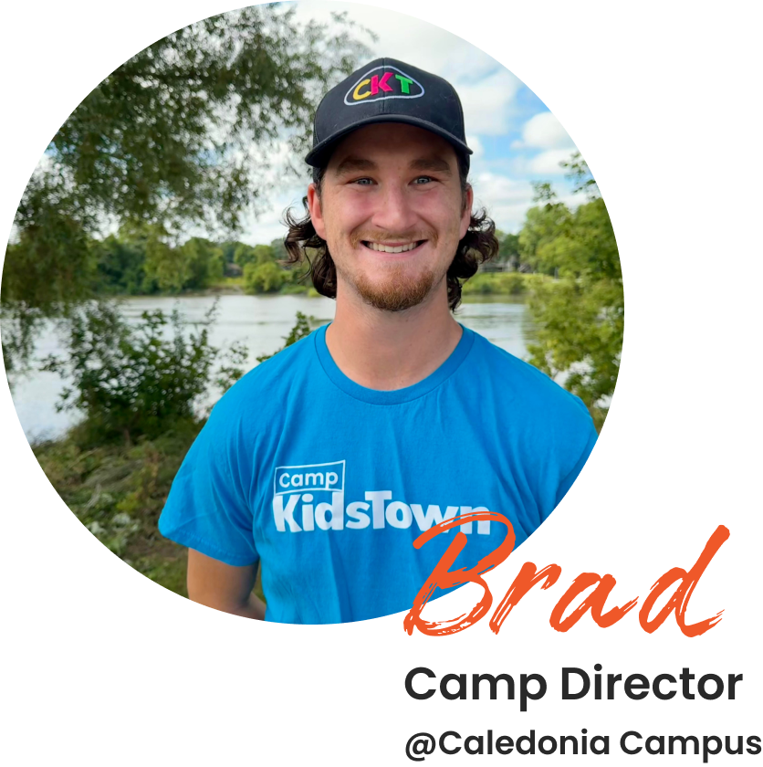 Brad, Camp Director, at the Caledonia Campus