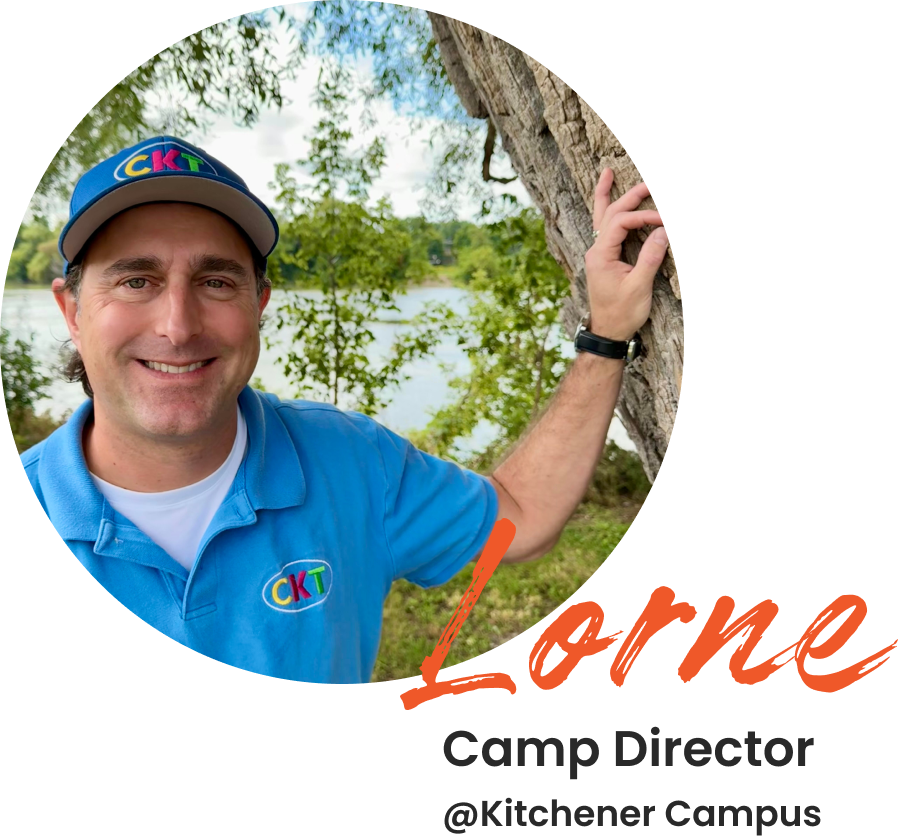 Lorne, Camp Director, at the Kitchener Campus